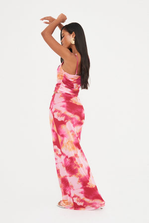 ABSTRACT MESH CROP & MAXI CO-ORD