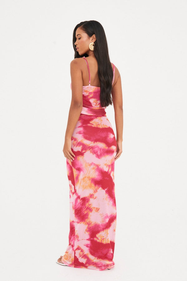 ABSTRACT MESH CROP & MAXI CO-ORD