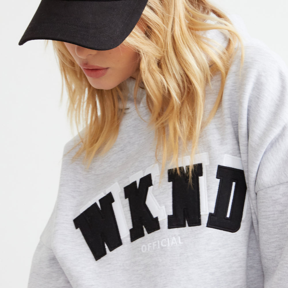 
                      
                        WKND APPLIQUE HOODIE
                      
                    