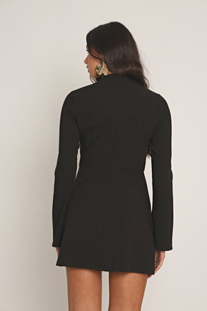 TAILORED STRUCTURED MINI DRESS