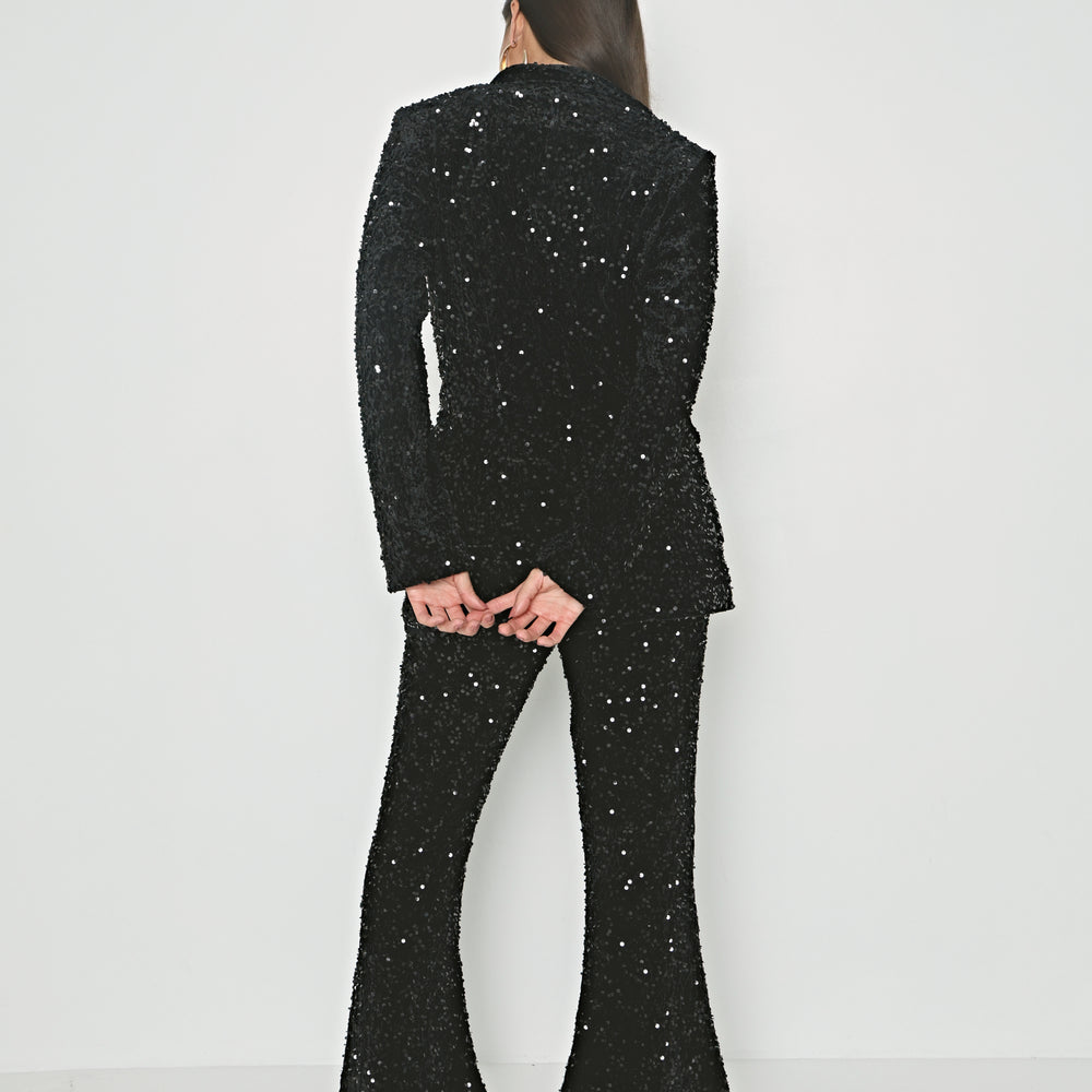 
                      
                        SEQUIN WIDE LEG TROUSERS
                      
                    