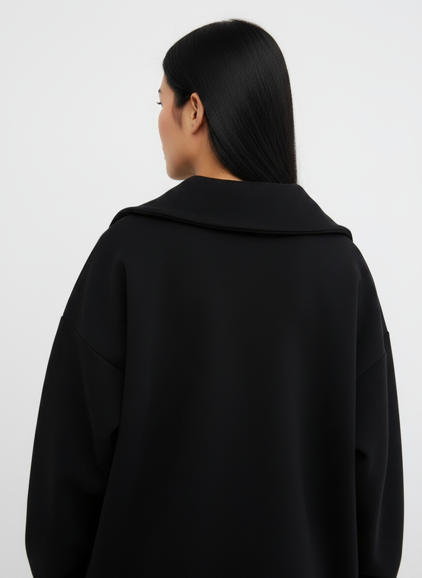 WKND EMBROIDERED OVERSIZED ZIP SWEAT