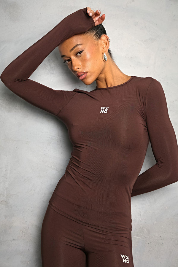 WKND BRANDED LONG SLEEVE ACTIVE TOP