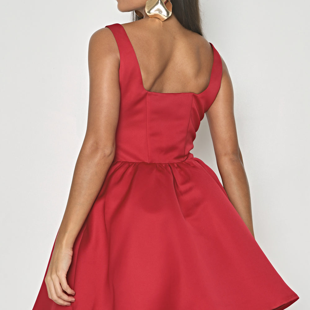 
                  
                    SATIN STRUCTURED MINI DRESS
                  
                