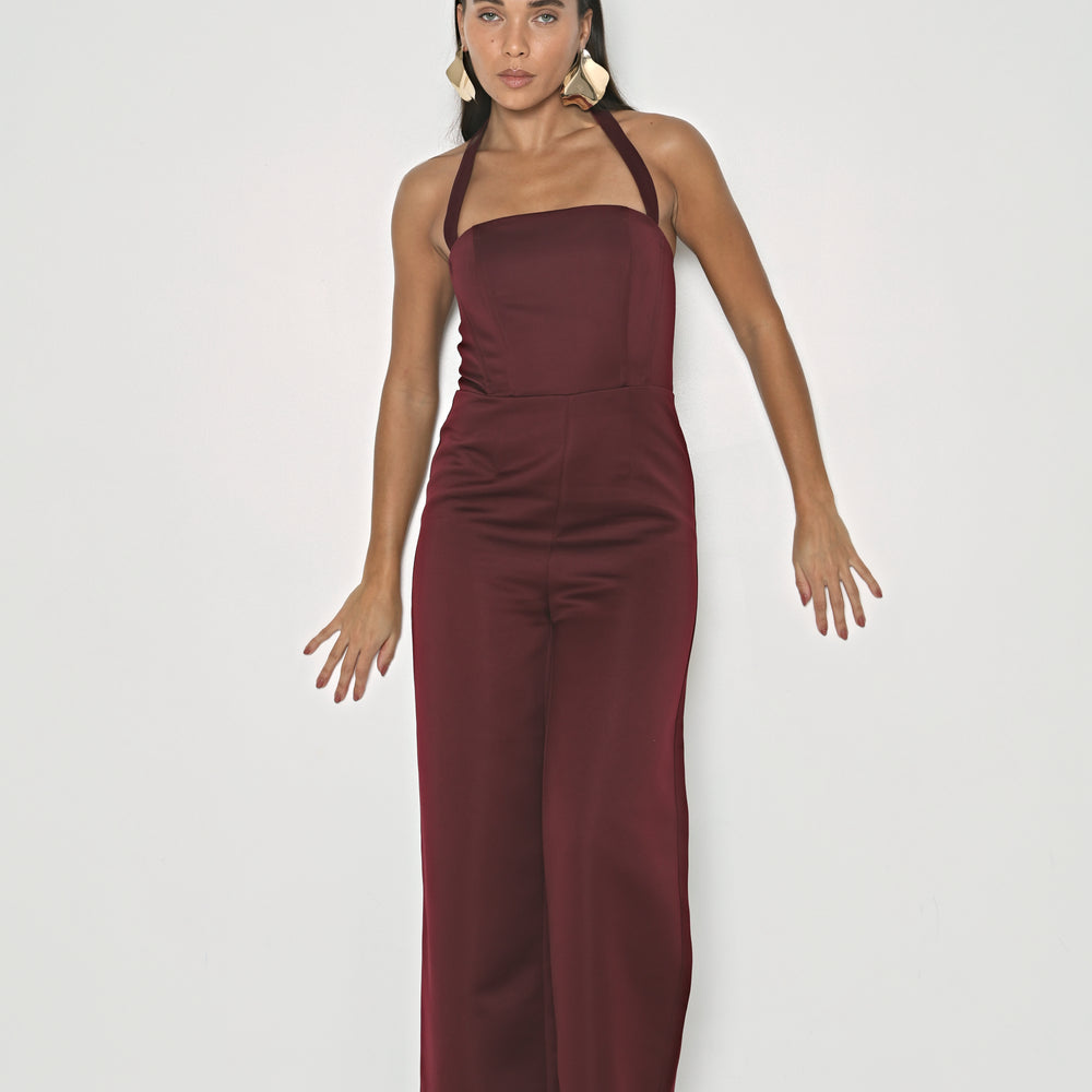 
                  
                    SATIN STRUCTURED SQUARE NECK JUMPSUIT
                  
                