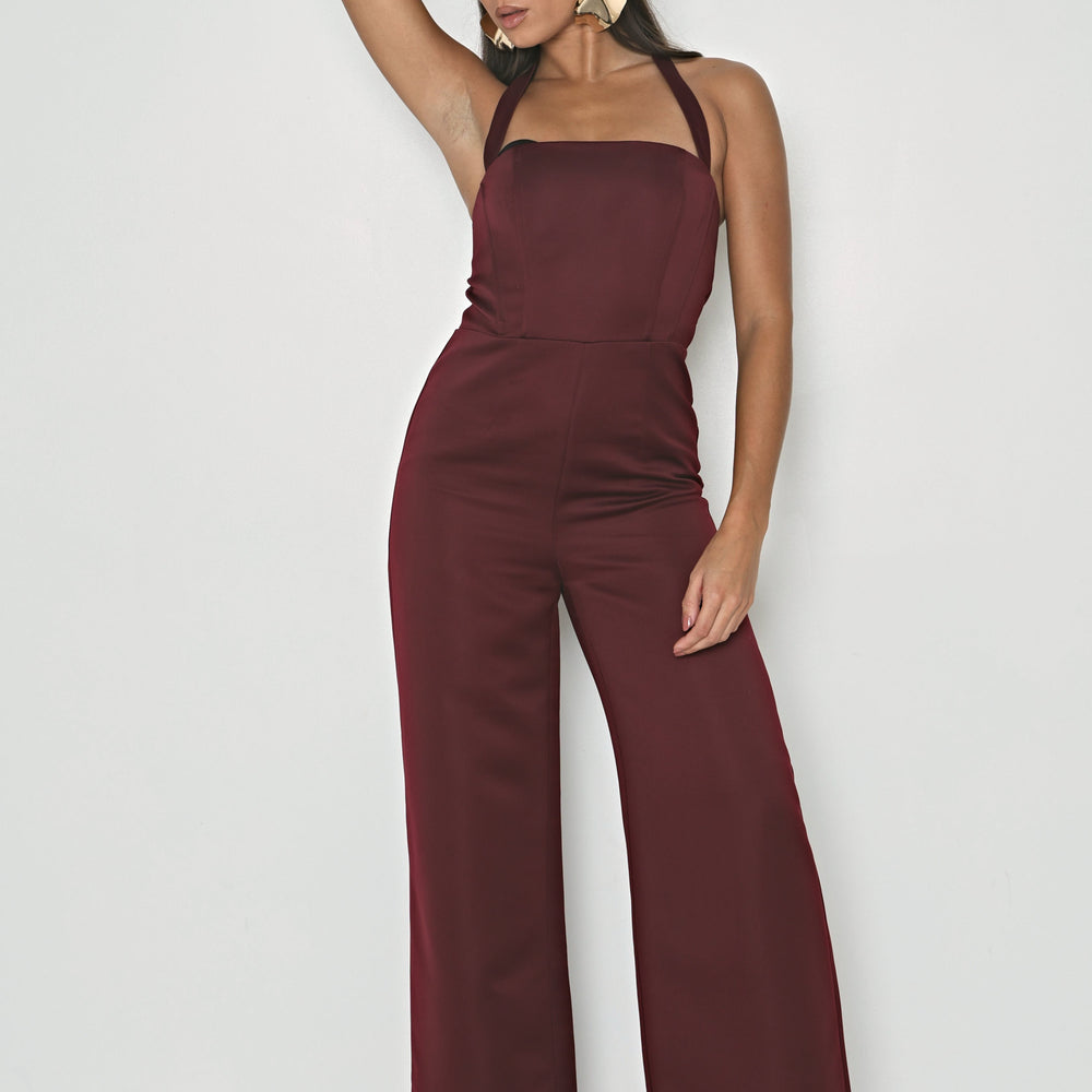 
                  
                    SATIN STRUCTURED SQUARE NECK JUMPSUIT
                  
                