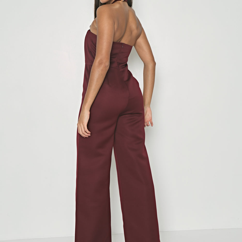 
                  
                    SATIN STRUCTURED SQUARE NECK JUMPSUIT
                  
                